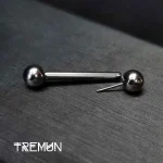 Threadless Barbell 14G Fondo Gris Liso 002