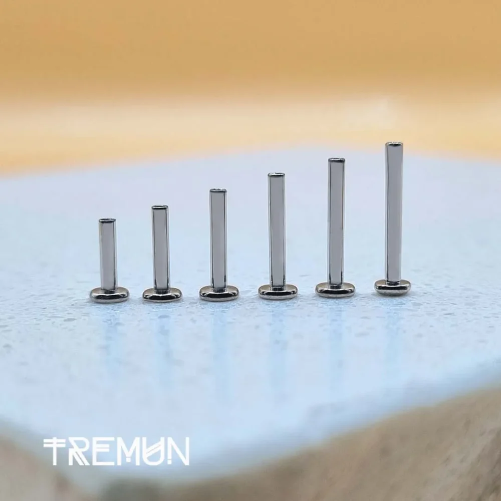 6mm Titanium Labret 18G Push Pin