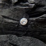 Bisel Engastado Oro Blanco