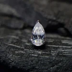 Pear Chevron White Gold