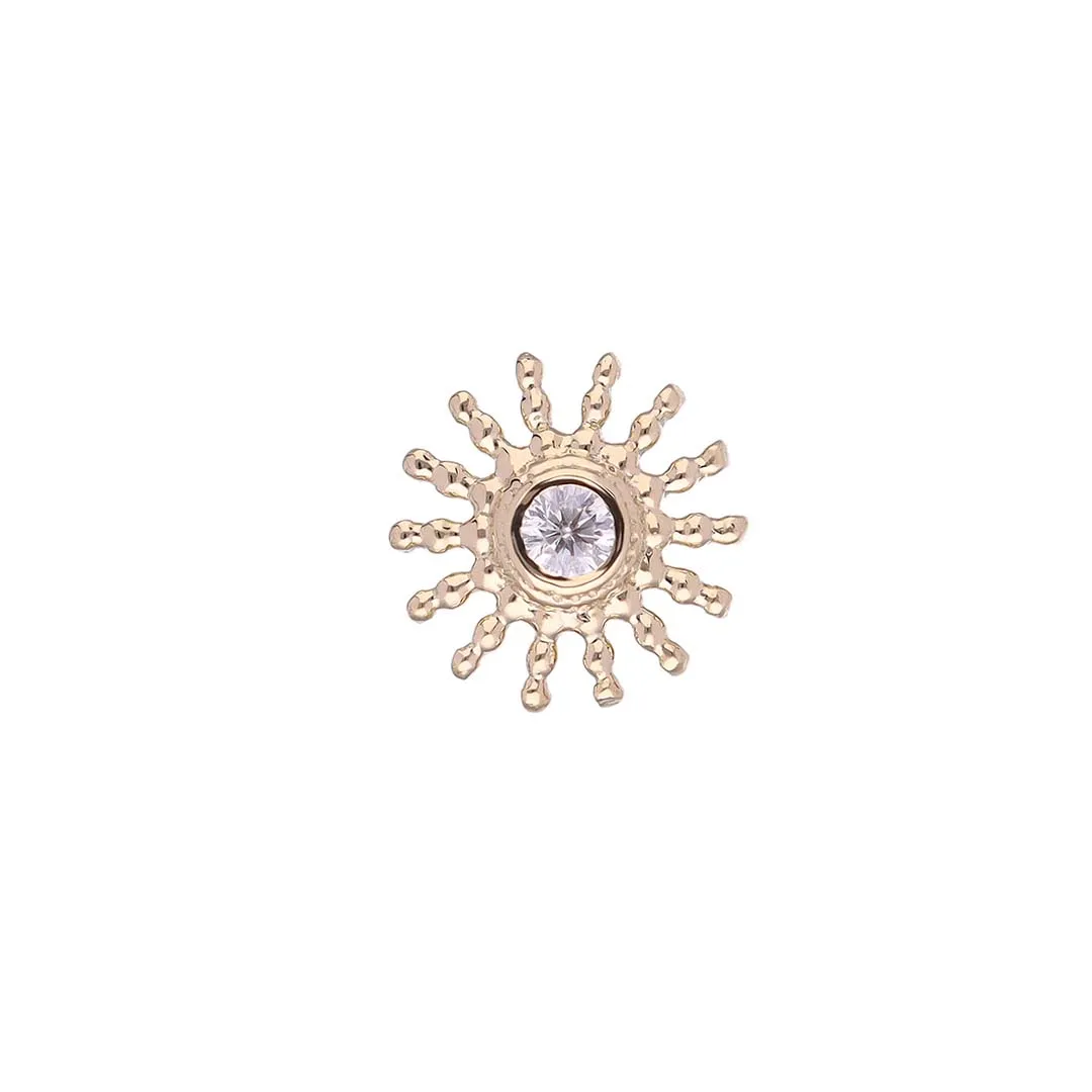 Aurelia White SW – 14k Gold Piercing Jewelry