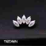 Маркіза 5 Муассаніт білий