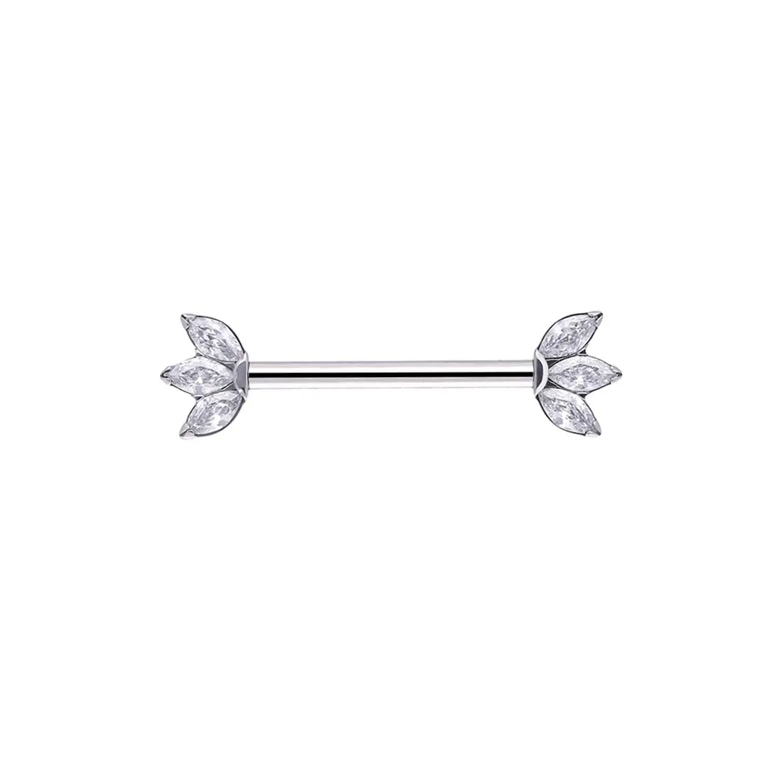 Threadless Barbell Marquise