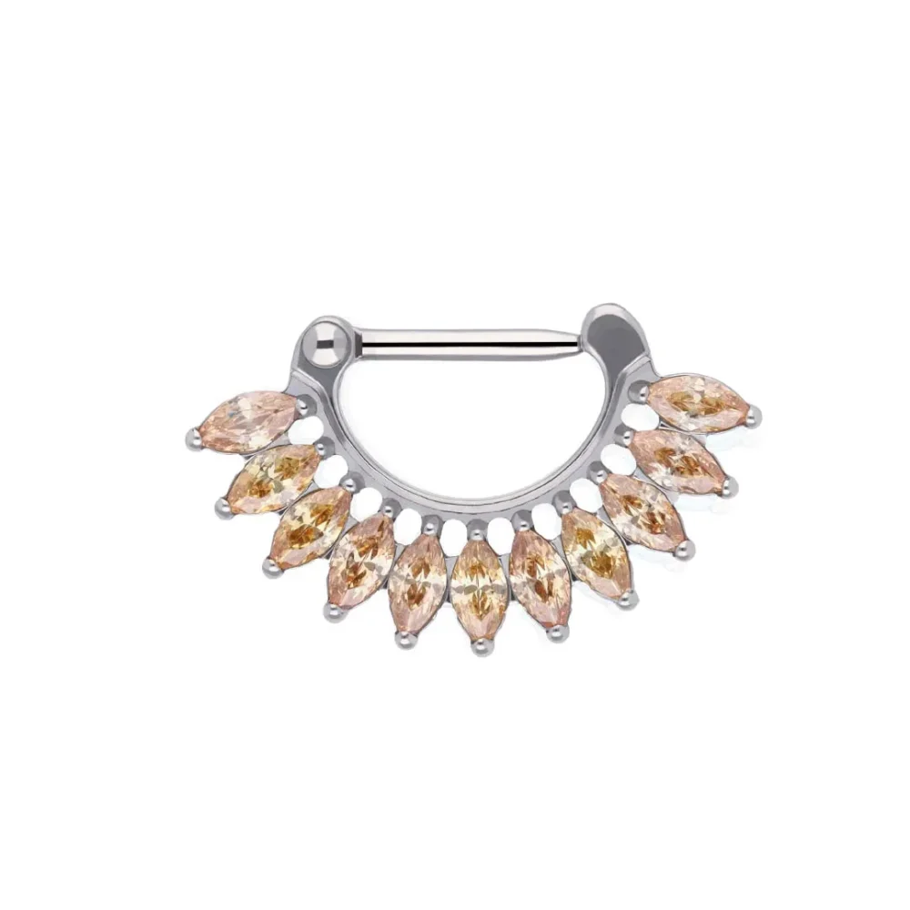 Anello a scatto Reiko Champagne